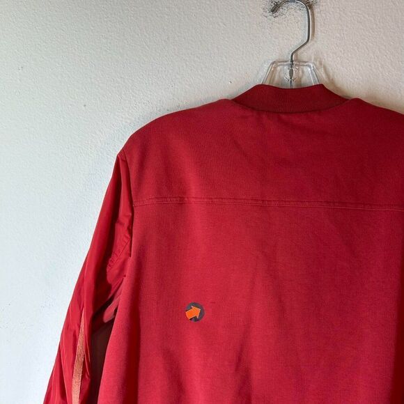 Marc Aurel womans Jacket 42 US XL Red Gold Windbreaker bomber basic layer - Picture 14 of 16